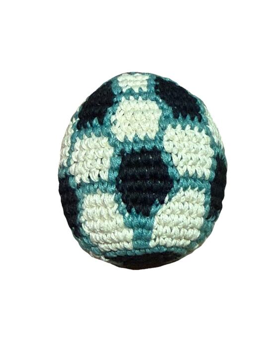 World Footbag Other - 🔥World Footbag Boota Bag Soccer Crochet Hacky Blue/Black/White BNWT🔥